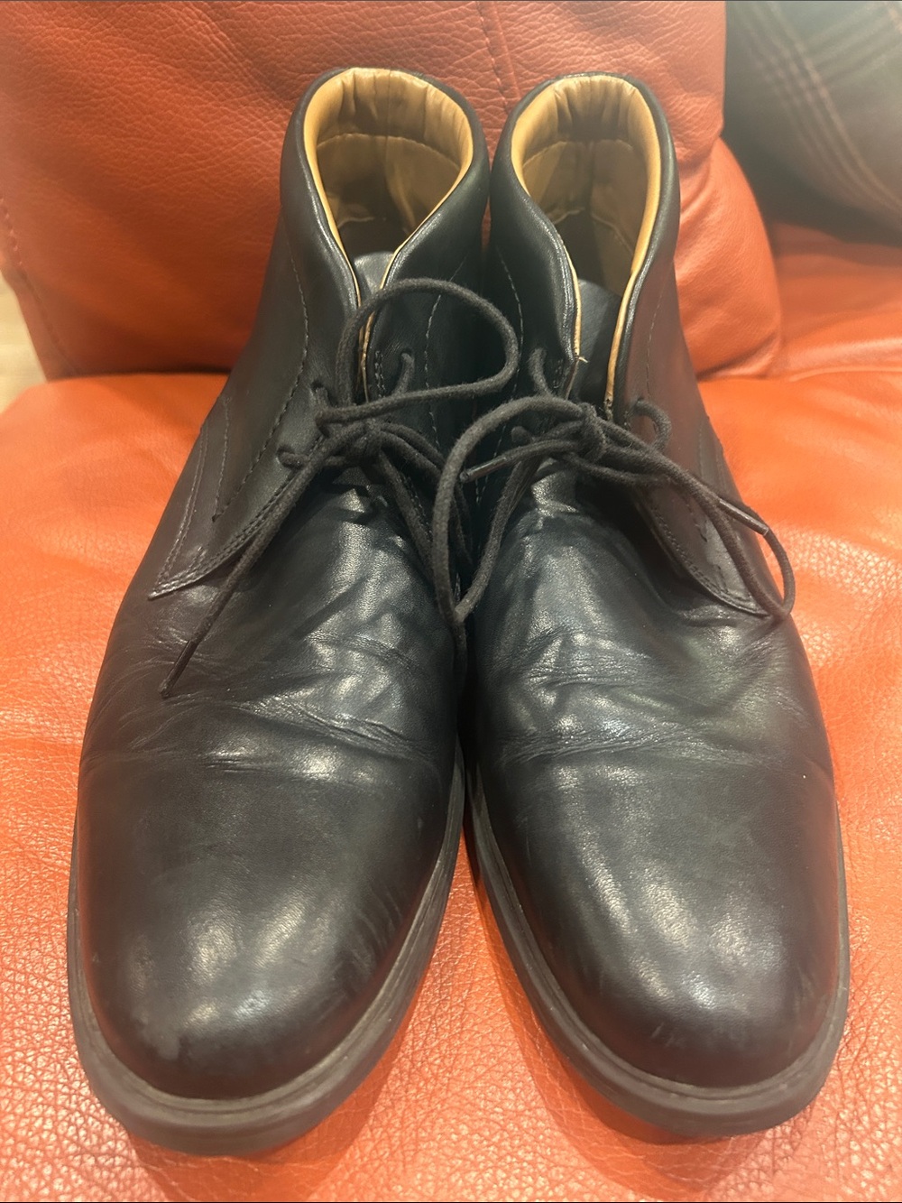 Clarks Black Leather Men’s Chukka Boots